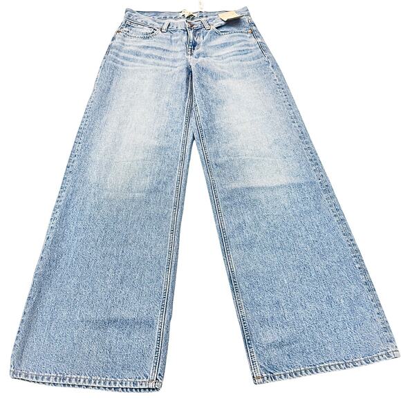 Madewell Low-Rise Superwide Leg Low Rise Wide Leg Denim Jeans Size 26 NWT - Picture 2 of 10